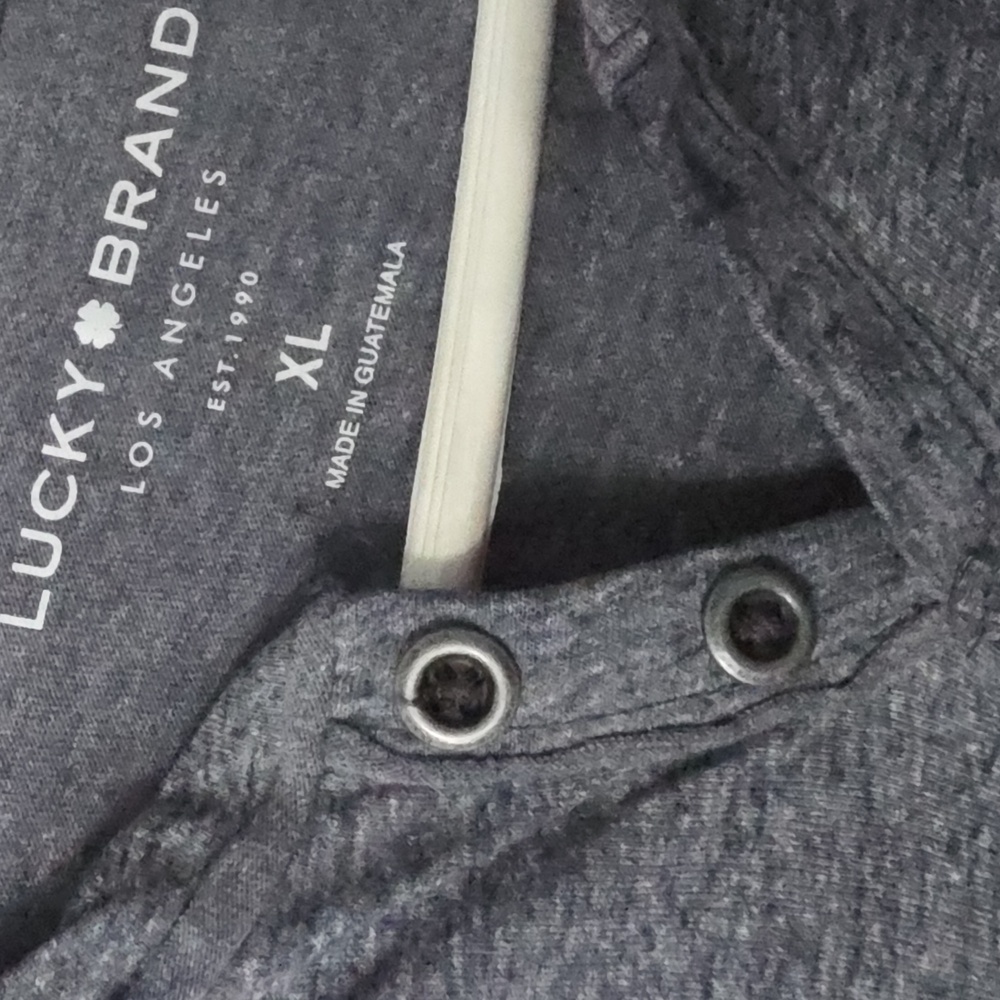 Lucky Brand Men's Blue Henley Shirt - Size XL - Picture 3 of 5